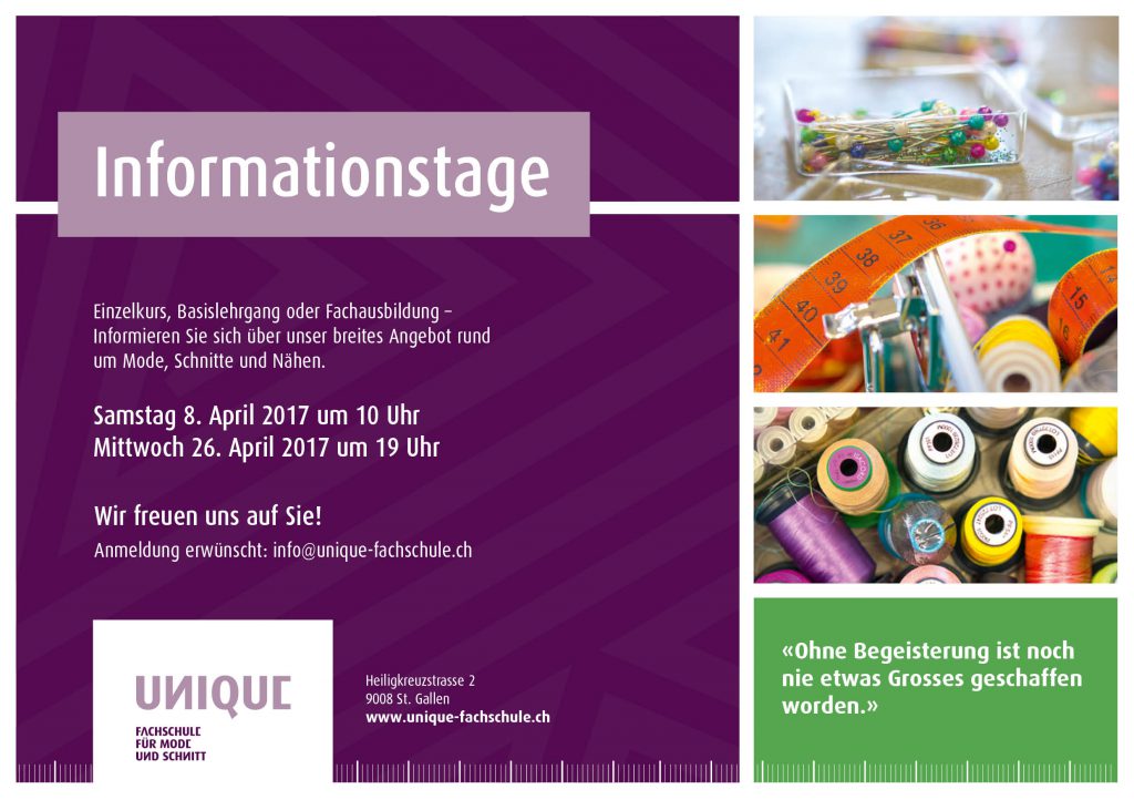 Informationstage für Kurse und Lehrgänge